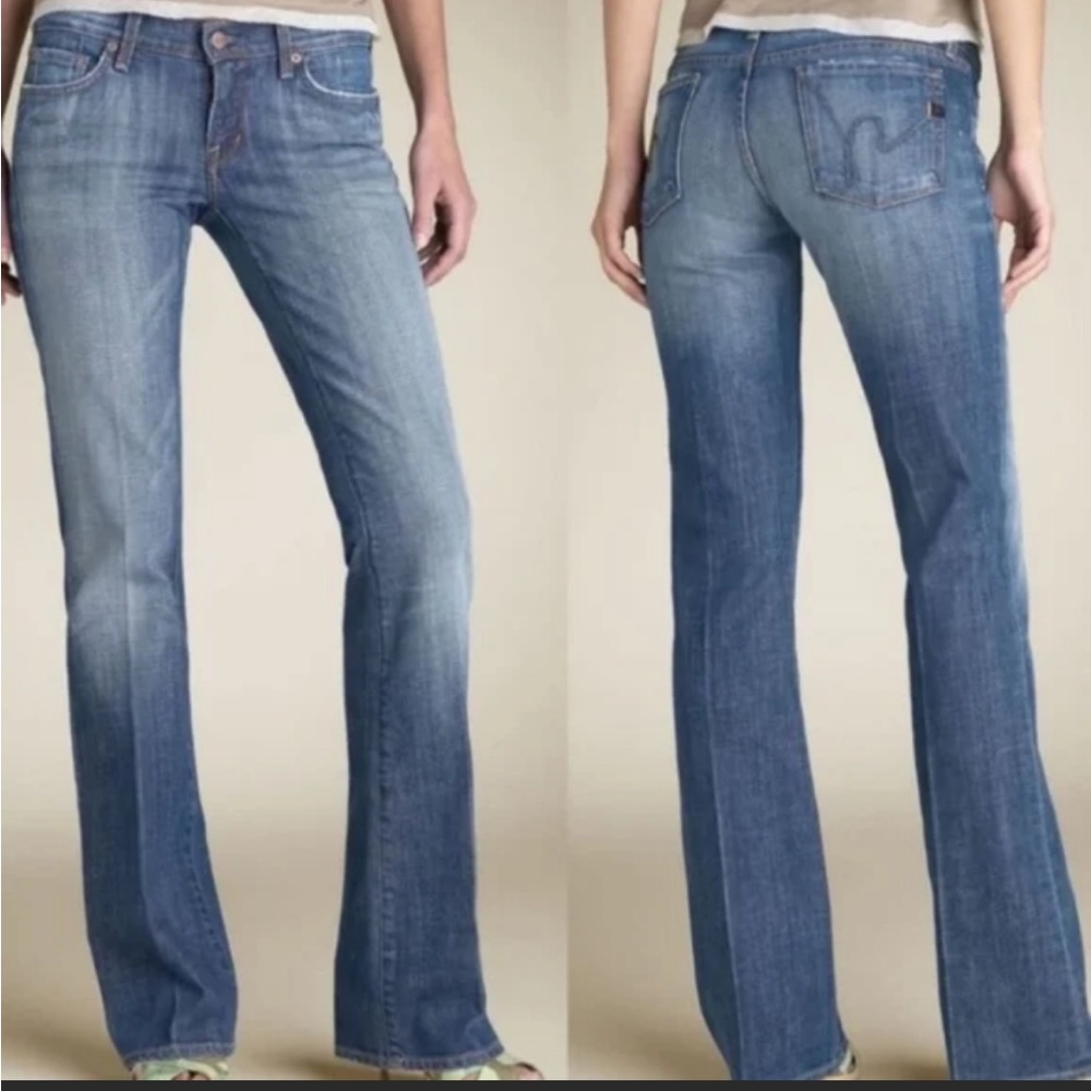Citizen of Humanity Holly #001 medium wash low waisted bootcut jeans